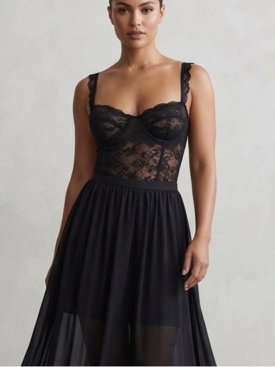 & Sunday Tops - & Sunday Lace Corset Top Size 32C